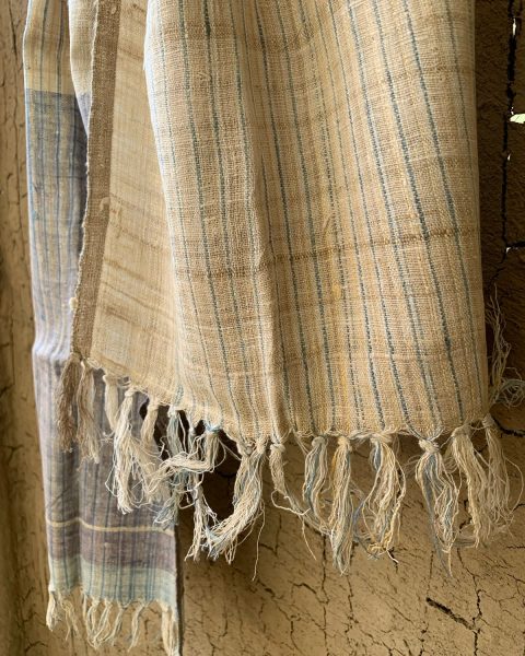 Indigo Dusk Eri Silk Muffler - Image 3