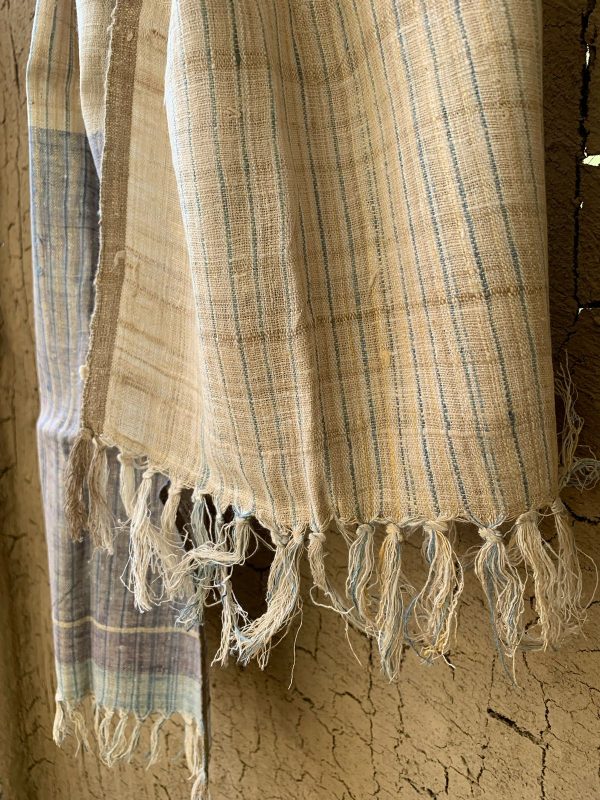Indigo Dusk Eri Silk Muffler