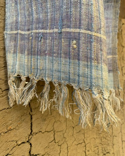 Indigo Dusk Eri Silk Muffler - Image 5