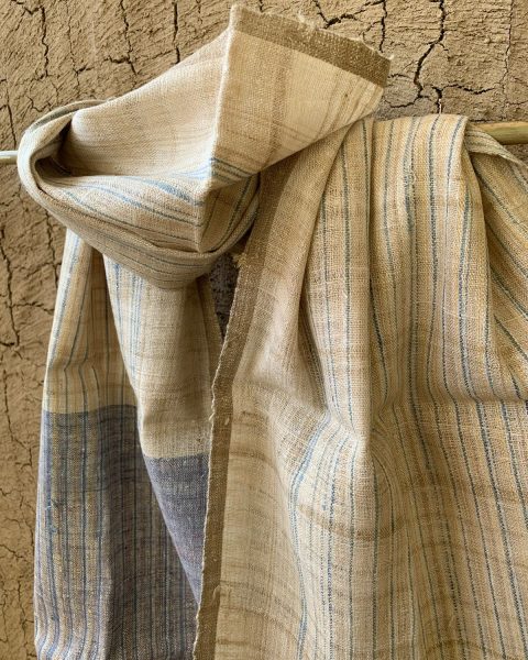 Indigo Dusk Eri Silk Muffler - Image 2