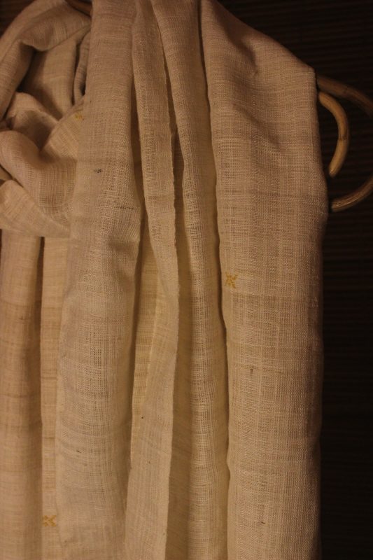 Eri Silk Scarf fish Motive