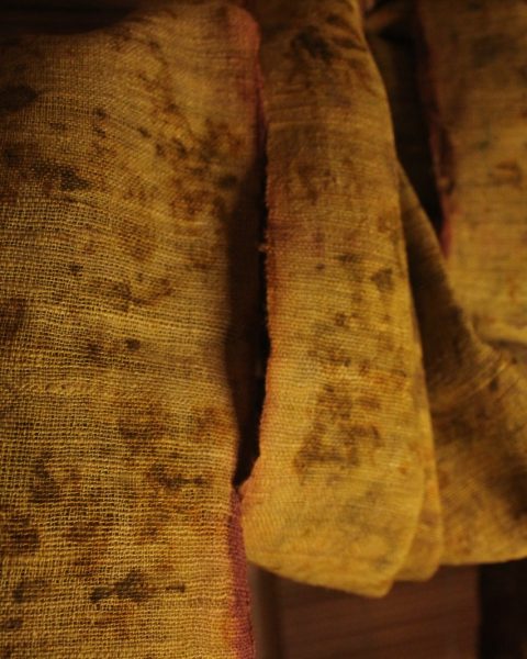 Eco Print Muffler Amber - Image 2