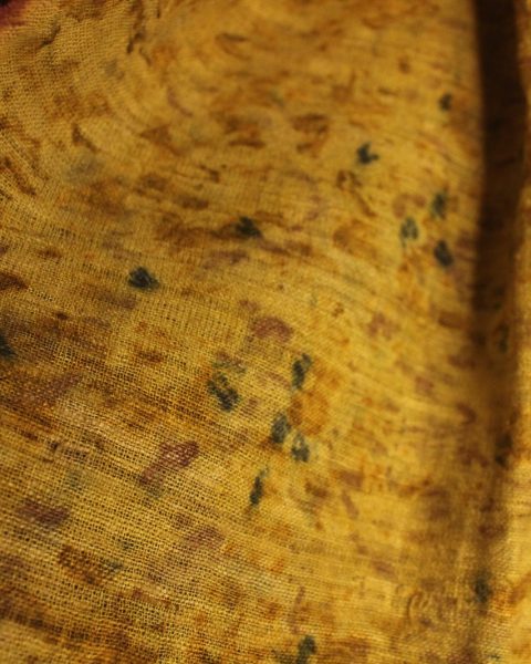 Eco Print Muffler Amber - Image 3